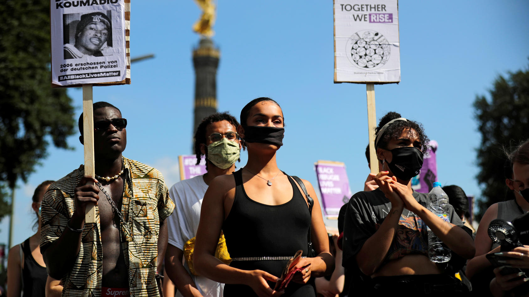 "Black Lives Matter"-Demonstration in Berlin.