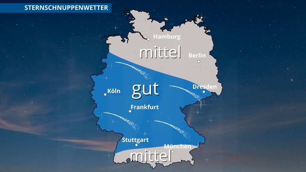 Wo kann man die Sternschnuppen gut sehen?