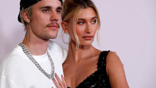 FILE PHOTO: Singer Justin Bieber and his wife Hailey Baldwin pose at the premiere for the documentary television series "Justin Bieber: Seasons" in Los Angeles, California, U.S., January 27, 2020. REUTERS/Mario Anzuoni/File Photo