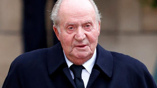 FILE PHOTO: Spain's former king, Juan Carlos, leaves after attending the funeral ceremony of Luxembourg's Grand Duke Jean at the Notre-Dame Cathedral in Luxembourg, May 4, 2019. REUTERS/Francois Lenoir/File Photo