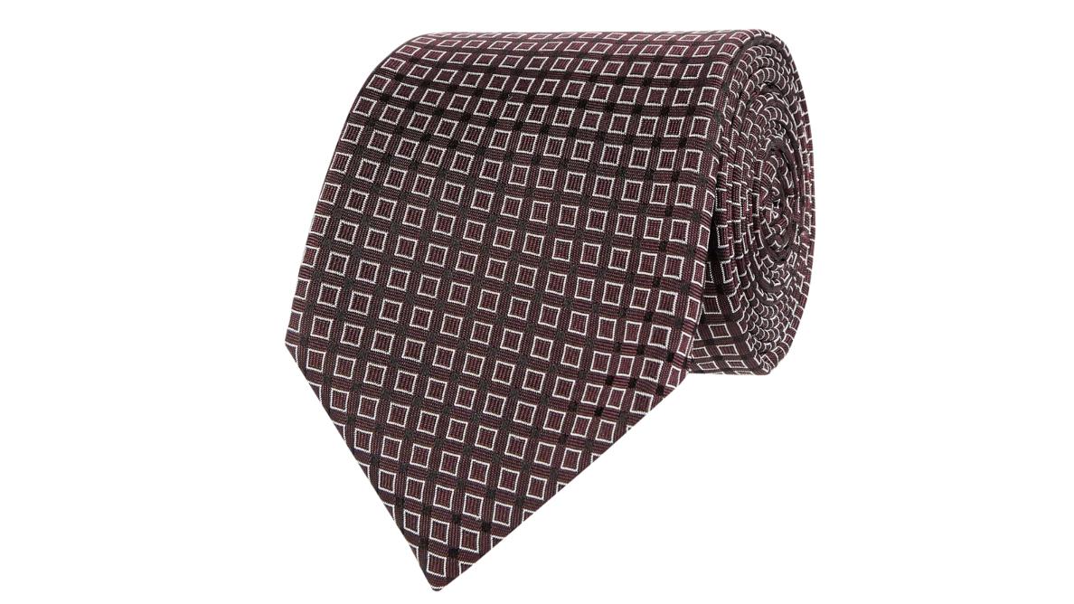 Muster-Krawatte von Boss.