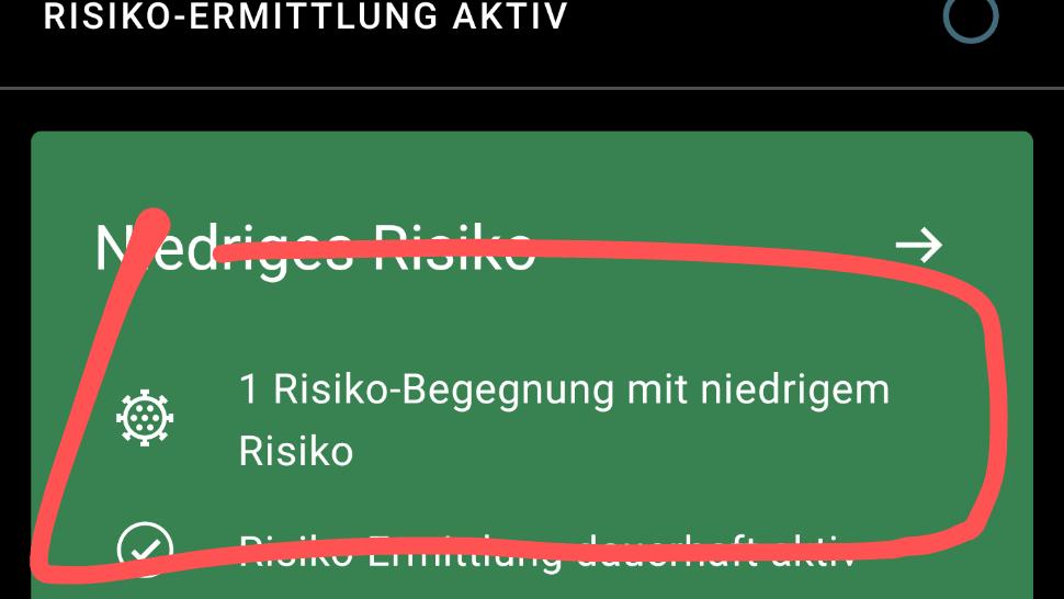 Die Corona-App hat gewarnt.