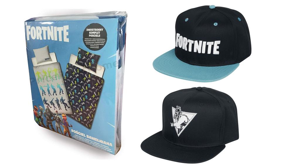 "Fortnite"-Bettwäsche und Kappen