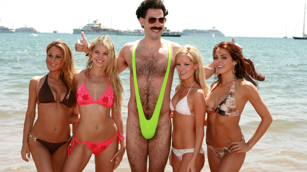 Sasha Baron Cohen 2006 als "Borat" im knappen "Mankini".