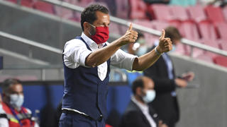 Fussball Champions League/ Viertelfinale/ FC Barcelona, Barca - FC Bayern Muenchen Hasan SALIHAMIDZIC Vorstandsmitglied, M Fussball Champions League, Viertelfinale, FC Barcelona Barca - FC Bayern Muenchen M, am 14.08.2020 in Lissabon/ Portugal. FOTO: Frank Hoermann/ SVEN SIMON/ Pool NO use of any use photographs as image sequences and/or quasi-video Editorial Use ONLY National and International News Agencies OUT Lissabon Estadio da Luz Portugal *** Football Champions League Quarter Final FC Barcelona FC Bayern Muenchen Hasan SALIHAMIDZIC Member of the Board, M Football Champions League, Quarter Final, FC Barcelona Barca FC Bayern Muenchen M , on 14 08 2020 in Lisbon Portugal PHOTO Frank Hoermann SVEN SIMON Pool NO use of any use photographs as image sequences and or quasi video Editorial Use ONLY National and International News Agencies OUT Lisbon Estadio da Luz Portugal Poolfoto SVEN SIMON / Pool ,EDITORIAL USE ONLY