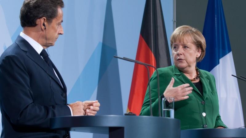 Nocolas Sarkozy und Angela Merkel