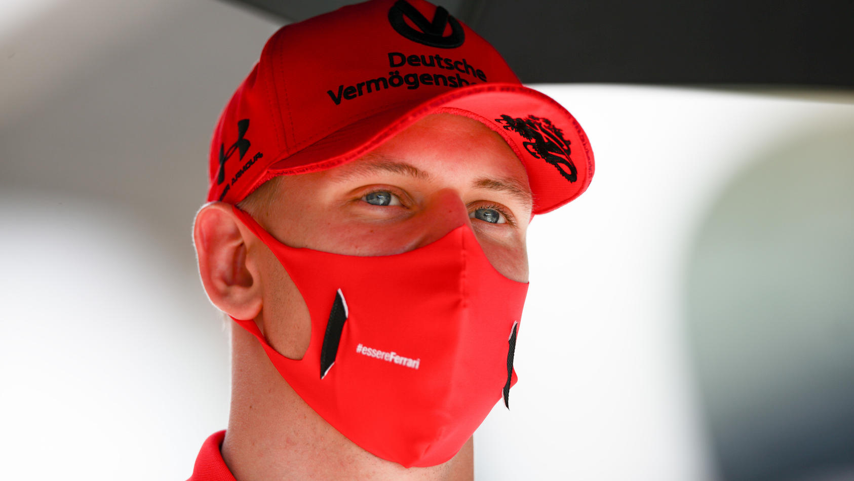 BARCELONA, SPAIN - AUGUST 13: Mick Schumacher of Germany and Prema Racing during previews ahead of the Formula 2 Championship at Circuit de Barcelona-Catalunya on August 13, 2020 in Barcelona, Spain. (Photo by Peter Fox/Getty Images)