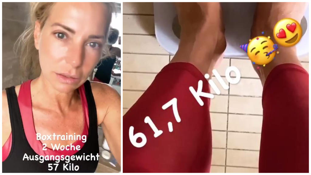 Hier gibt Giulia ihren Followern ein Update
