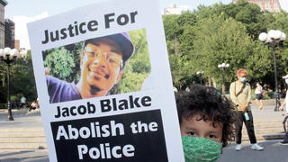  August 25, 2020, New York, New York, USA: Black lives matter activists in Union Square. Jacob Blake was shot in the back multiple times, in broad daylight, in Kenosha, Wisconsin. While we do not have all of the details yet, what we know for certain is that he is not the first Black person to have been shot or injured or killed at the hands of individuals in law enforcement in our state or our country, according to Gov. Tony Evers. New York USA - ZUMAm57_ 20200825_zaf_m57_001 Copyright: xJohnxMarshallxMantelx