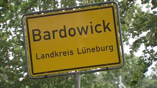 Ortsschild Bardowick im Landkreis Lüneburg