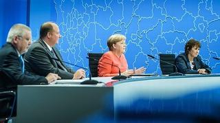 Videokonferenz Angela Merkel "Pakt für den öffentlichen Gesundheitsdienst“
