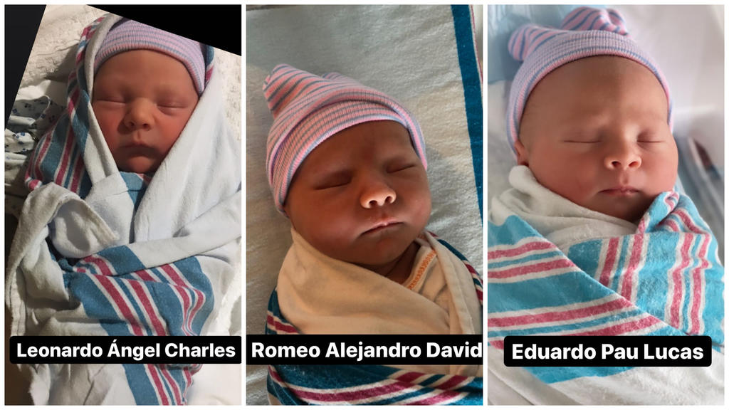 Leonardo (3), Romeo (2) und Eduardo (1 Tag)