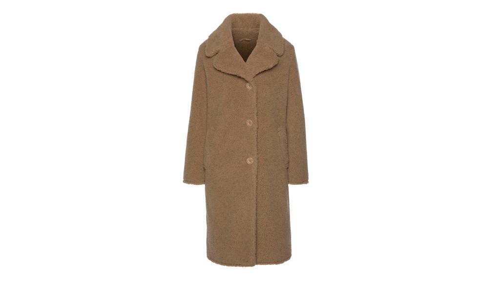 Tom Tailor Mantel aus Fellimitat.