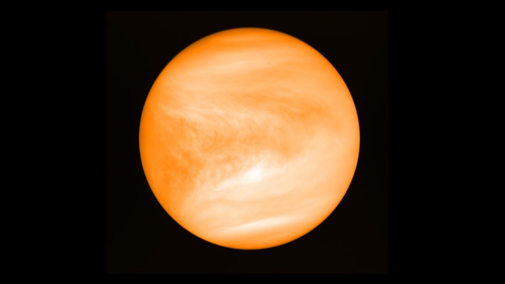 Der Planet Venus, aufgenommen von der Venussonde Akatsuki der japanischen Raumfahrtbehörde JAXA.
