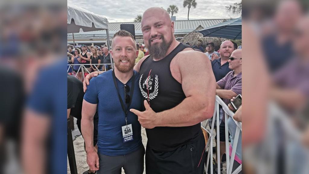 Raffael Gordzielik beim World Strongest Man-Contest in Florida.