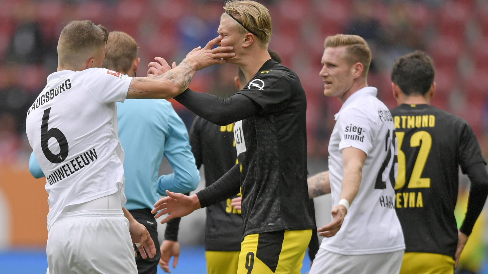 Erling Haaland verliert mit dem BVB 0:2 beim FC Augsburg
