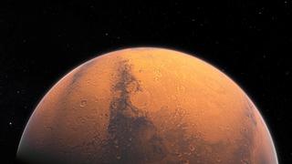  The planet Mars. Red planet in space. Computer graphics PUBLICATIONxINxGERxSUIxAUTxONLY Copyright: xnyrokx Panthermedia25132016