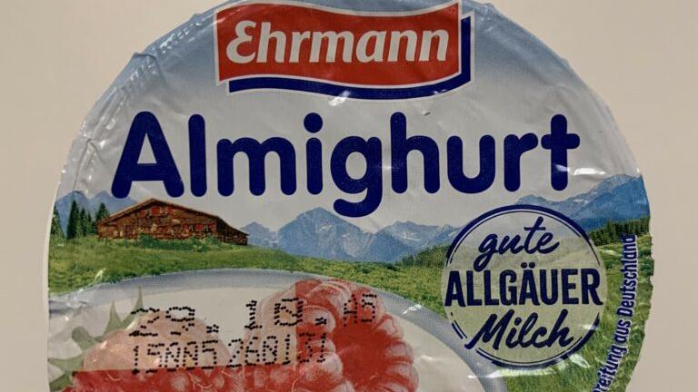 Ehrmann ruft seinen Himbeer-Fruchtjoghurt zurück.