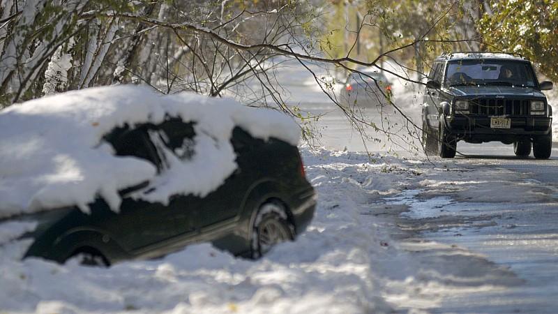 Chaos nach Schneefall in den USA