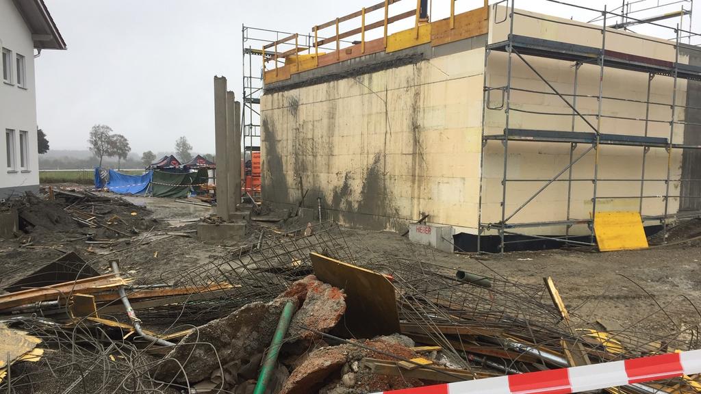 Baustelle in Denklingen: Vier Bauarbeiter tödlich verunglückt