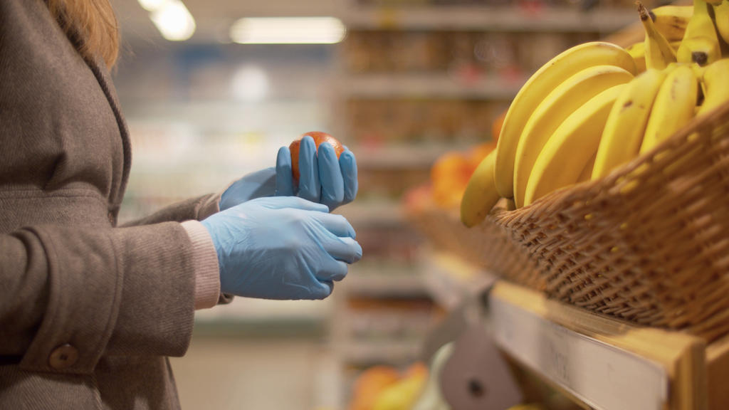 Handschuhe gegen das Coronavirus