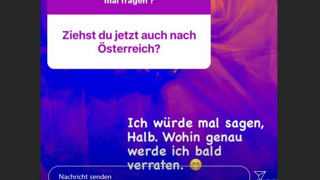 Ihre Fans befragen Natascha Ochsenknecht zu ihren Umzugsplänen.