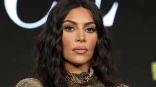 FILE - In this Saturday, Jan. 18, 2020 file photo, Kim Kardashian West speaks at the "Kim Kardashian West: The Justice Project" panel during the Oxygen TCA 2020 Winter Press Tour at the Langham Huntington, in Pasadena, Calif.  Celebrities including Kim Kardashian West, Katy Perry and Leonardo DiCaprio are taking part in a 24-hour â€œfreezeâ€ Wednesday, Sept. 16, 2020 on Instagram to protest against the failure of the social media platform's parent company, Facebook, to tackle misinformation and hateful content. (Photo by Willy Sanjuan/Invision/AP, File)