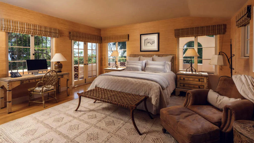 Das Schlafzimmer von Katy Perrys und Orlando Blooms Montecito-Villa
