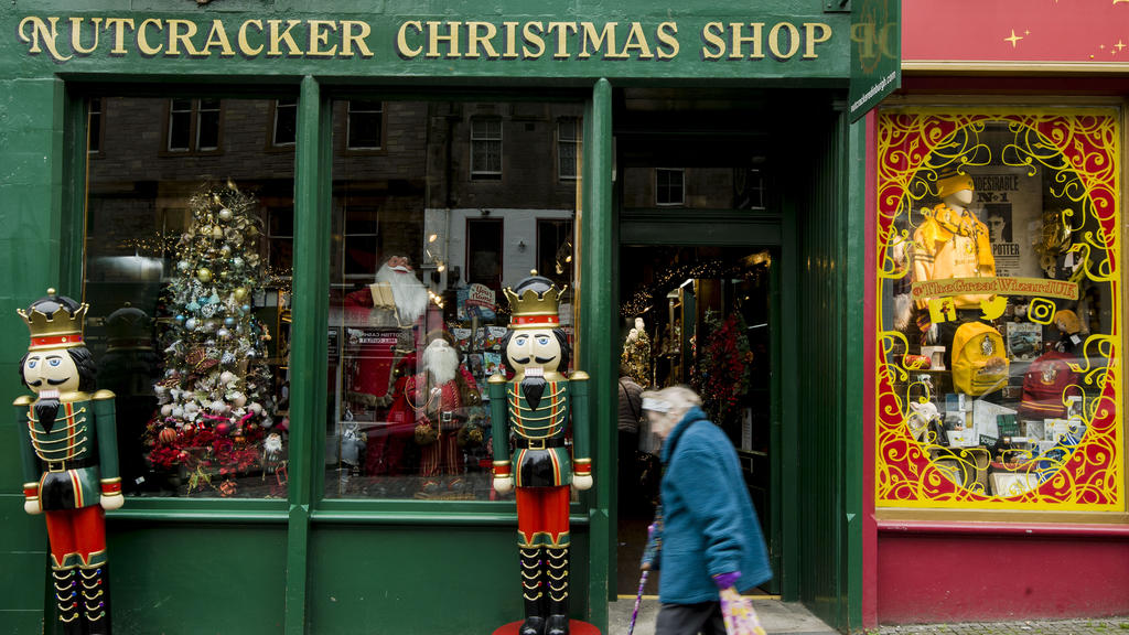 General view of the Nutcracker Christmas shop on the Royal Mile, as Mr Leitch said people should "get their digital Christmas ready" due to the continued covid-19 outbreak., Credit:Euan Cherry / Avalon (in process) / Avalon |