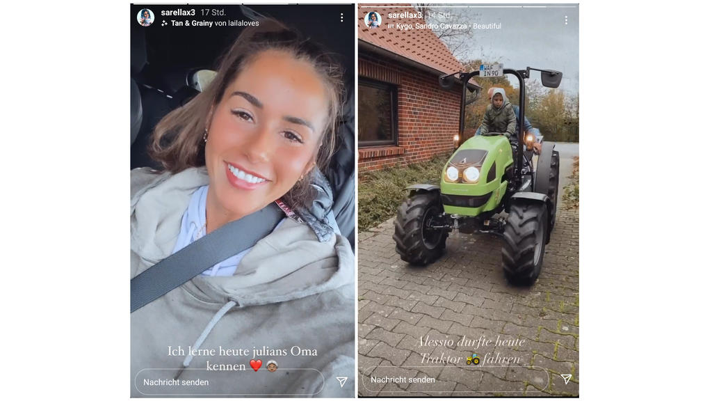 Sarah Lombardi und Alessio lernen Julian Büschers Oma kennen