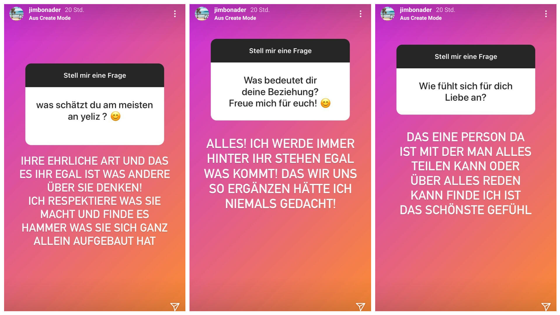 Jimi Blue Ochsenknecht stand seinen Fans Rede und Antwort bei Instagram