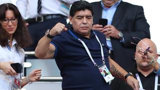  Diego Maradona, JUNE 30, 2018 - Football / Soccer : FIFA World Cup WM Weltmeisterschaft Fussball Russia 2018 round of 16 match between France 4-3 Argentina at Kazan Arena, in Kazan, Russia. NOxTHIRDxPARTYxSALES. PUBLICATIONxINxGERxSUIxAUTxHUNxONLY 81243582