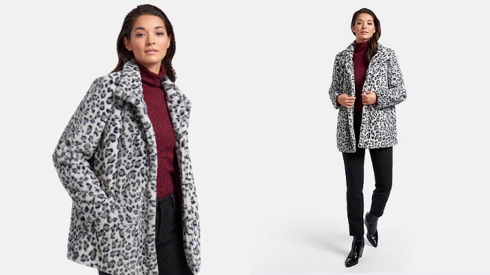 Animal-Print-Jacke