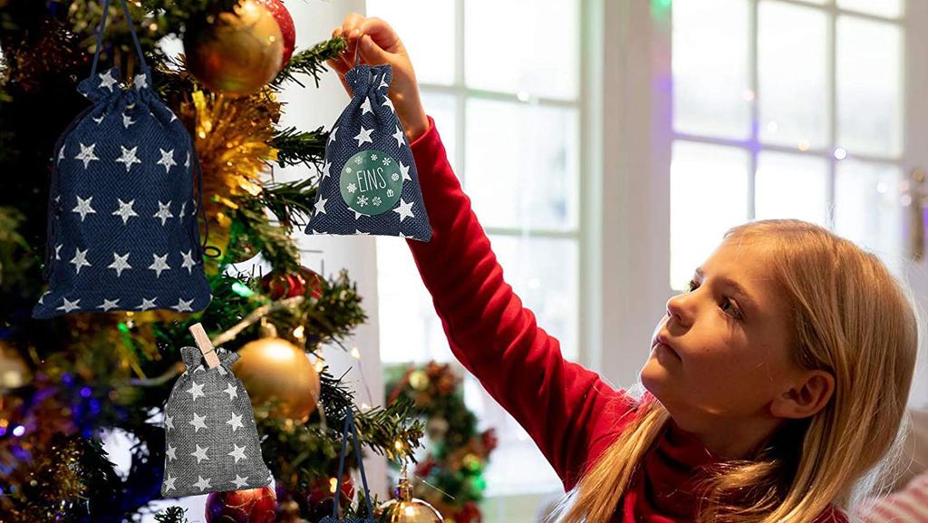 Säckchen-Adventskalender basteln