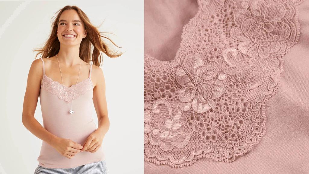 Lingerie-Look kombinieren.