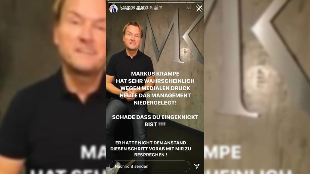 So äußert sich der Wendler zu Krampes Nachricht.