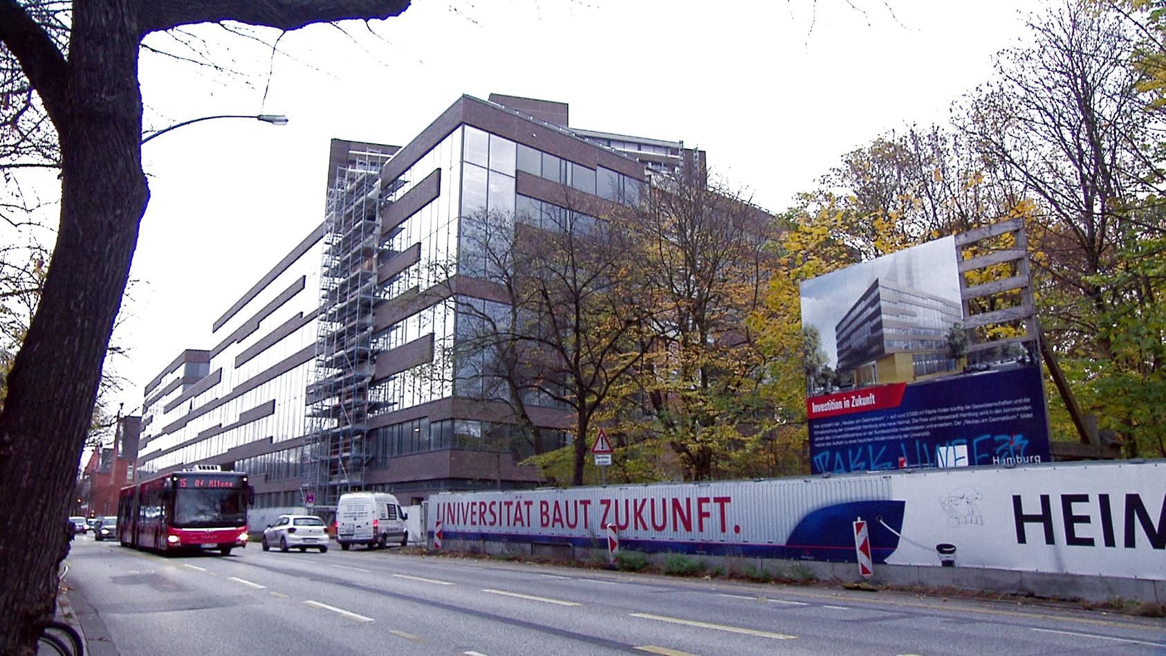 Hier entsteht das "Haus der Erde" ein Neubau der Uni-Hamburg.