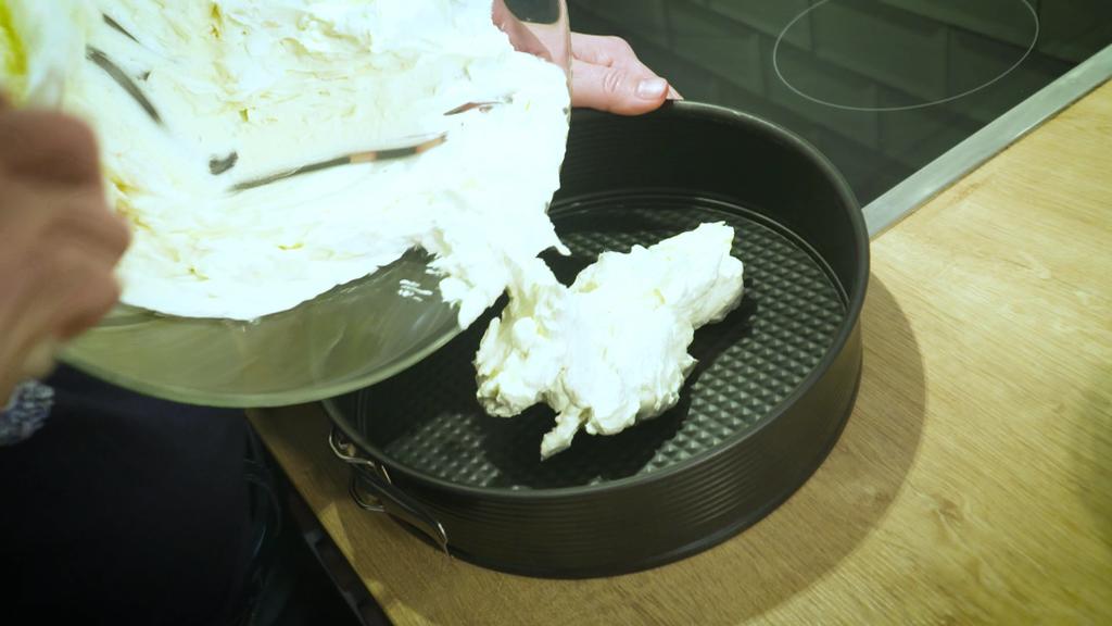 Mischung aus Käse und Sour Cream