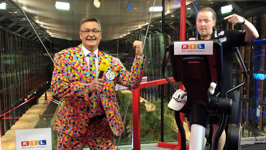 Joey Kelly und Bernd Fuchs beim 25. RTL-Spendemarathon