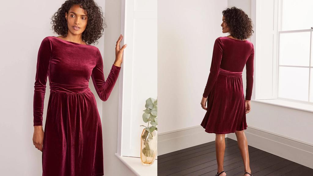 Winterkleid aus Samt.