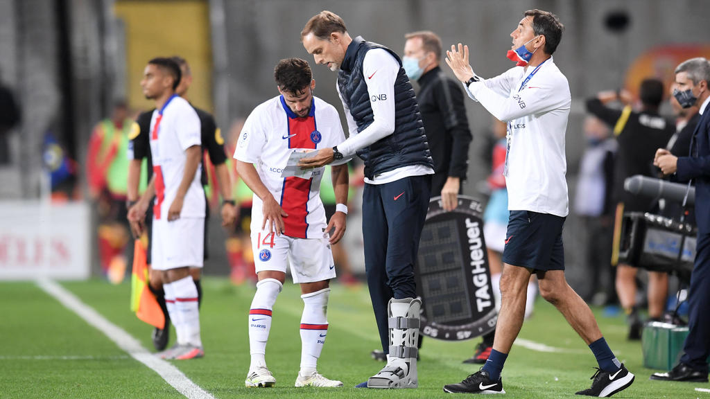 THOMAS TUCHEL ENTRAINEUR PSG - 14 JUAN BERNAT PSG - FAIR PLAY FOOTBALL : Lens vs Paris SG - Ligue 1 Uber Eats - 10/09/2020 FEP/Panoramic PUBLICATIONxNOTxINxFRAxITAxBEL