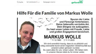 Spenden, Markus Wolle, tödlicher Unfall