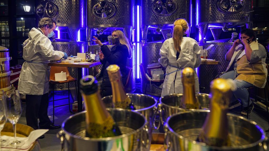 Nur wer negativ getestet wird, darf in New Yorks "City Winery" essen.