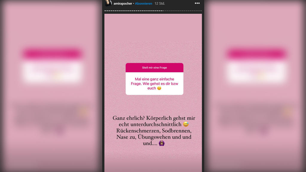 Amira Pocher nimmt kein Blatt vor den Mund und erzählt ganz offen von ihren Schwangerschafts-Wehwehchen.
