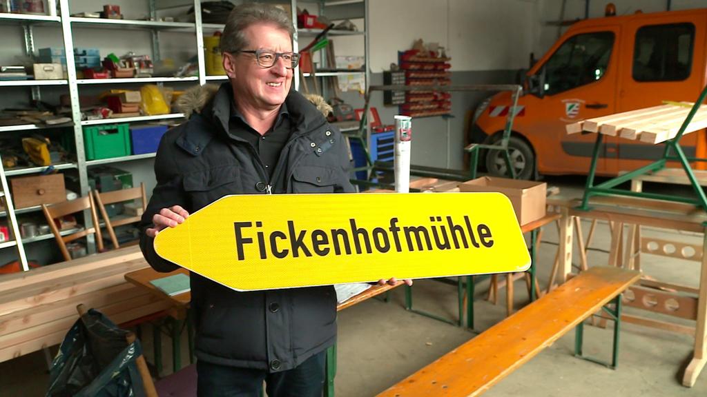 Schild Fickenhofmühle