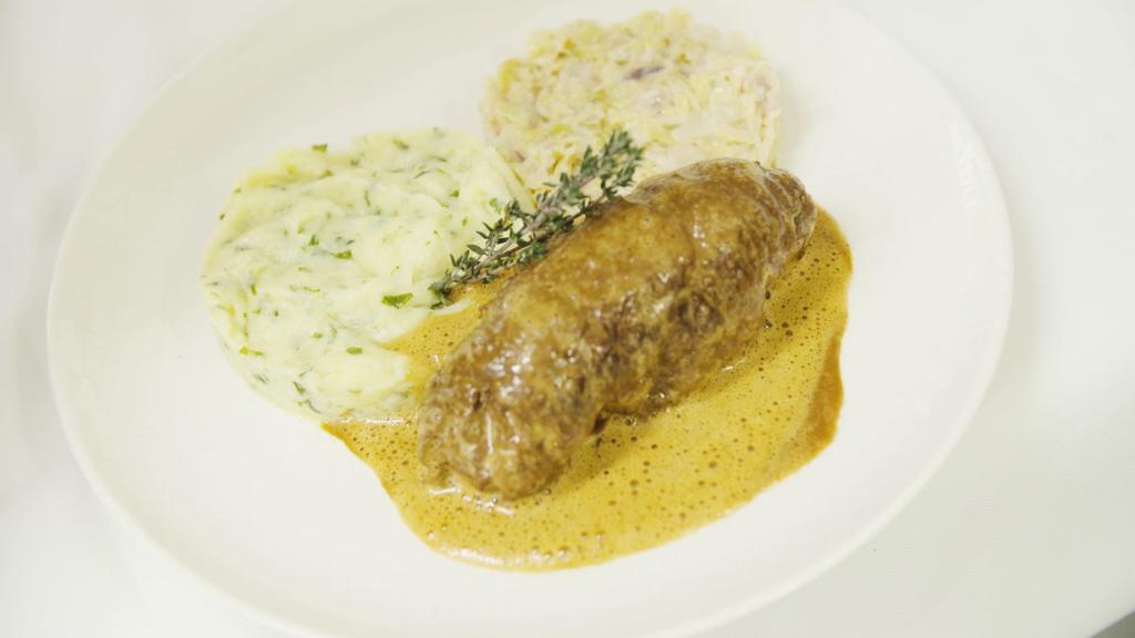 Rinderrouladen mit Kartoffelstampf