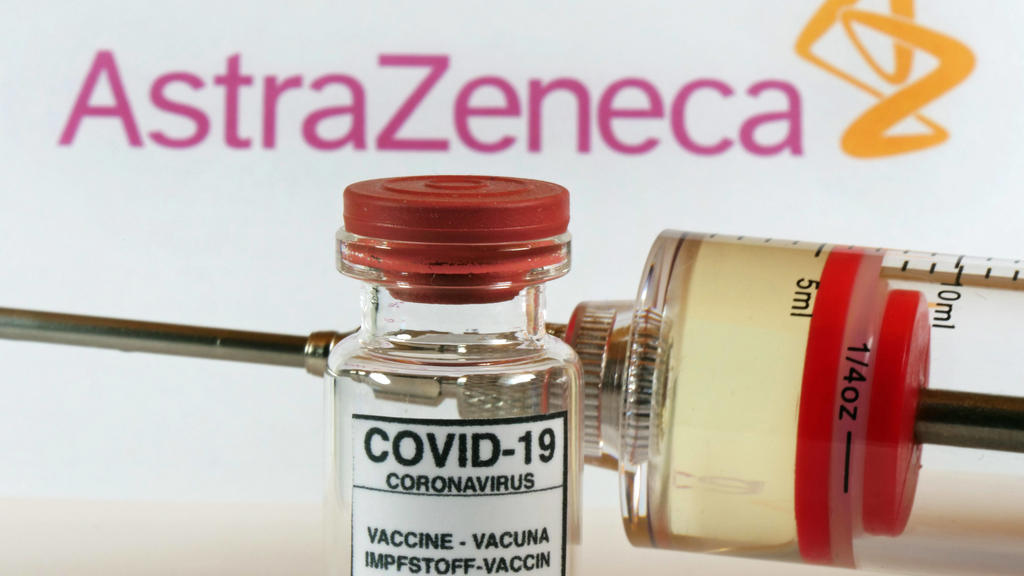 AstraZeneca-Symbolbild Corona-Impfstoff *** AstraZeneca Symbol image Corona vaccine