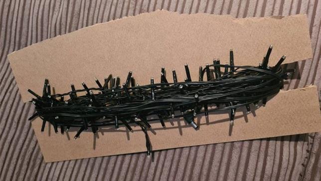 Mit einem einfachen Stück Karton kann man sich bei den nächsten Weihnachtsvorbereitungen viel Arbeit ersparen.