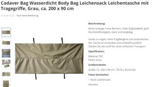 Leichensack im Online-Shop von real.de