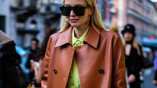Italy: On the street of Milan MILAN, Italy- February 21 2020: Leonie Hanne on the street during the Milan Fashion Week. Milan Italy Italy Copyright: MauroxDelxSignore 
